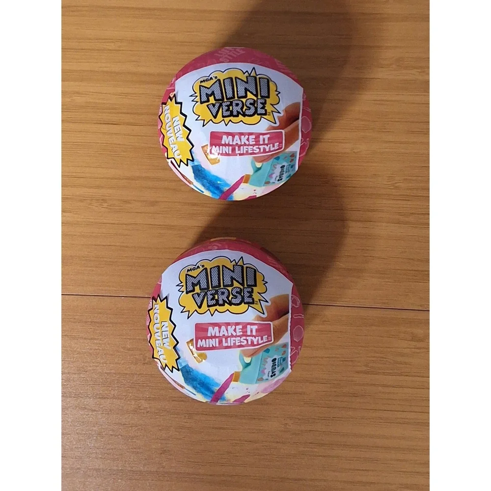 MGA Miniverse Make It Mini Lifestyle Series 2 Mystery Blind Ball Lot of 2 NEW